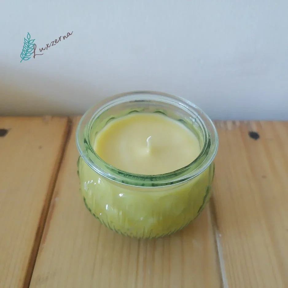 100ml Unscented Pure Organic Beeswax Candles - Luxzerna Candles & Wax Melts PH