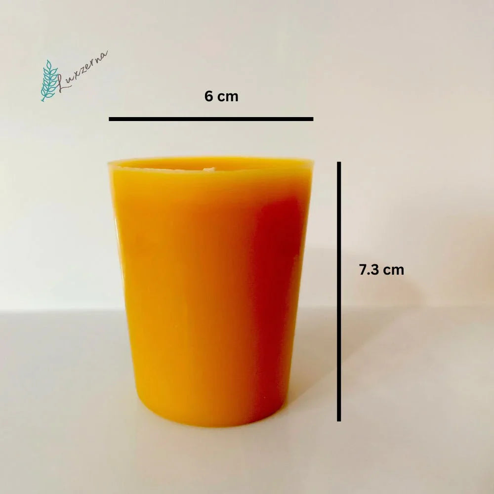 45 Hrs & 52 Hrs Burn Time Luxzerna Pillar Beeswax Candle - Luxzerna Candles & Wax Melts PH