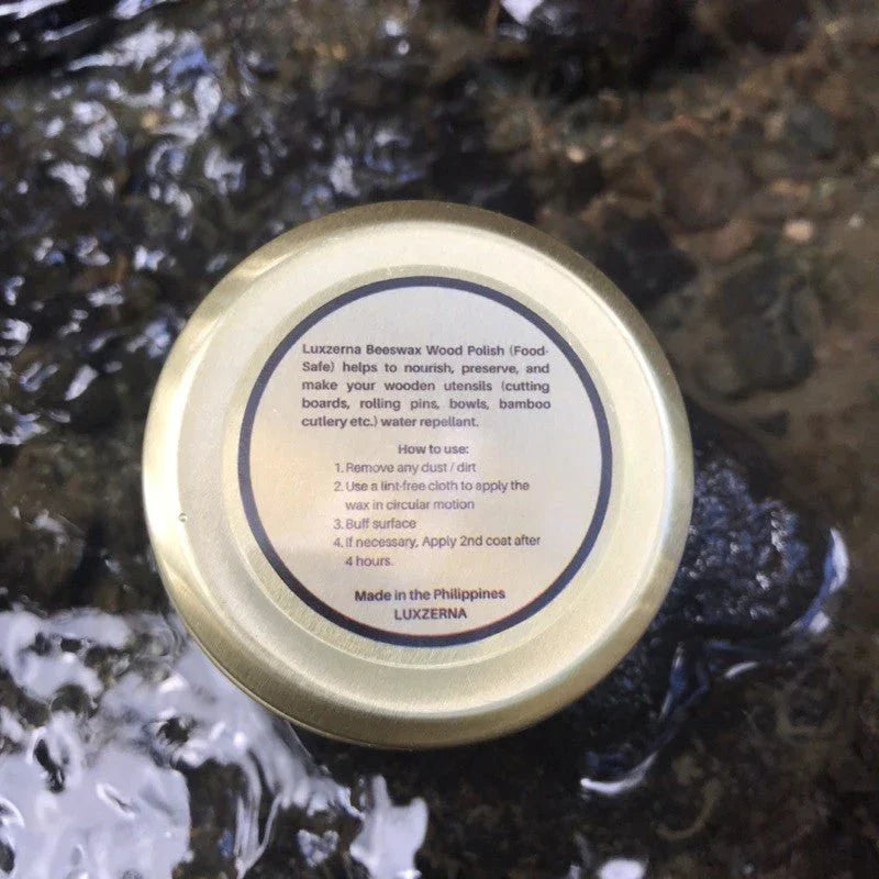 50g Luxzerna Beeswax Food Safe Wood Polish - Luxzerna Candles & Wax Melts PH
