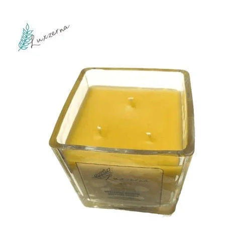 Luxzerna 3 Wick Pure Organic Beeswax Candle - Luxzerna Candles & Wax Melts PH