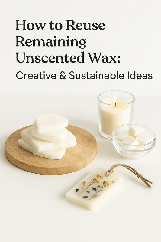 How to Reuse Remaining Unscented Wax: Creative and Sustainable Ideas - Luxzerna Candles & Wax Melts PH
