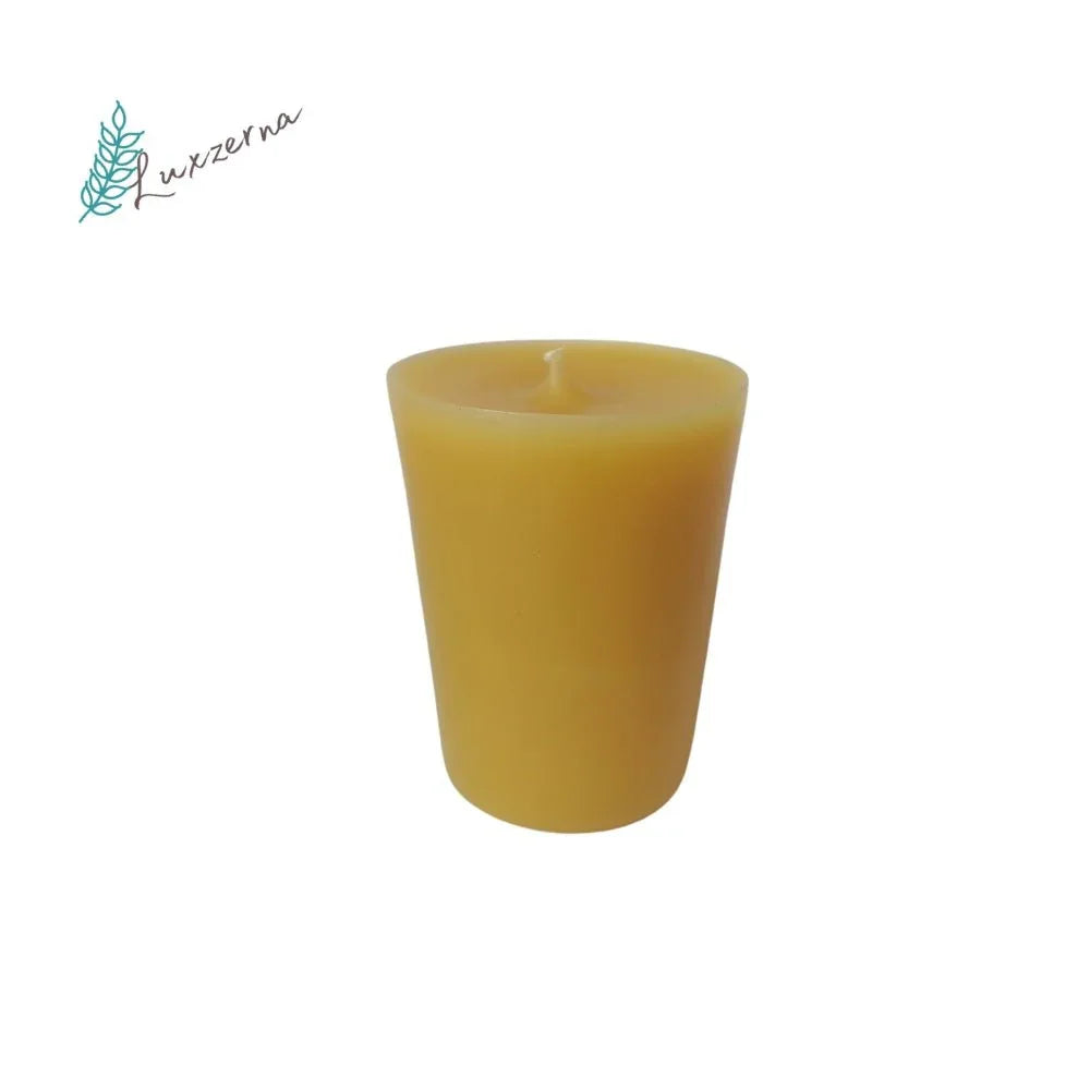 100% Natural Beeswax Votive Candle | Beeswax Vigil Candle - Luxzerna Candles & Wax Melts PH