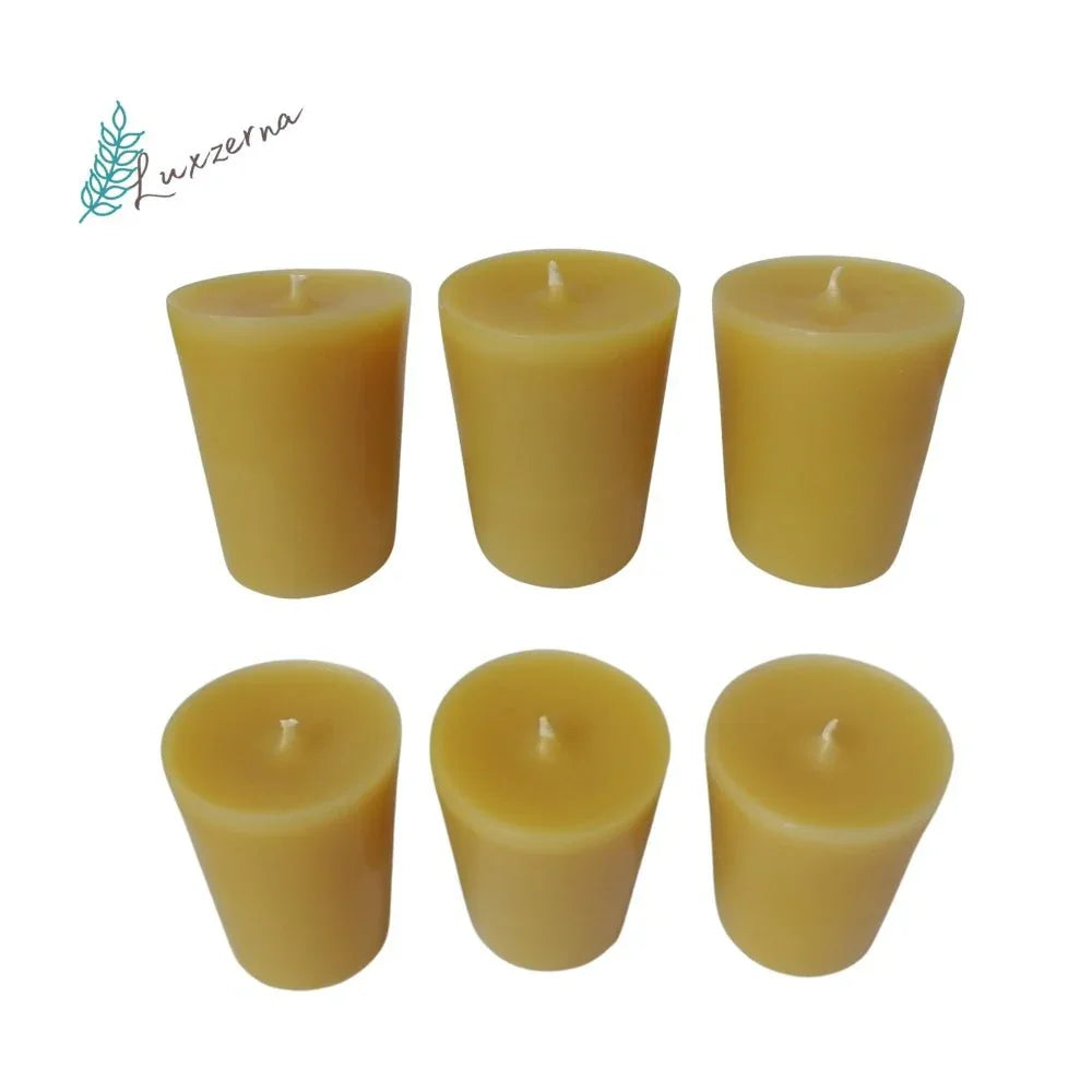 100% Natural Beeswax Votive Candle | Beeswax Vigil Candle - Luxzerna Candles & Wax Melts PH
