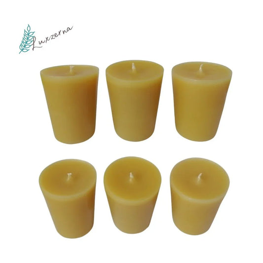 100% Natural Beeswax Votive Candle | Beeswax Vigil Candle - Luxzerna Candles & Wax Melts PH