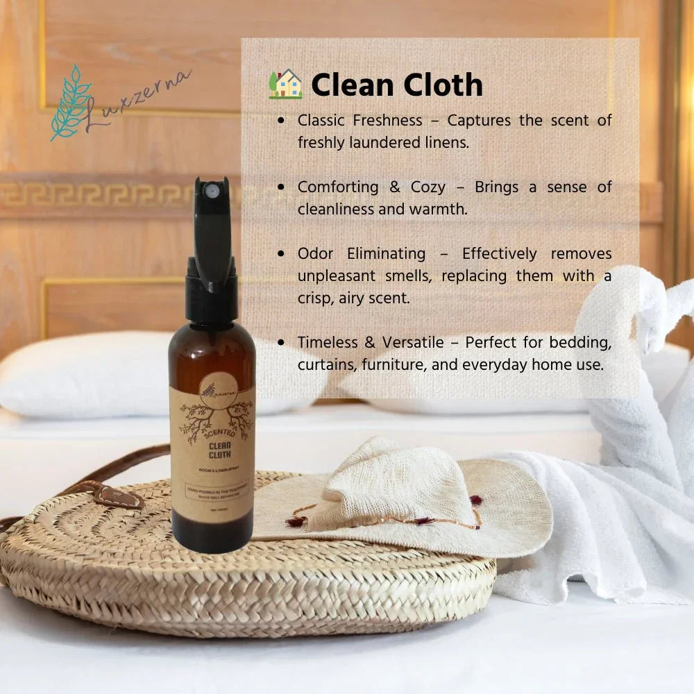 100ml Room & Linen Spray - Luxzerna Long Lasting Home Fragrance - Luxzerna Candles & Wax Melts PH