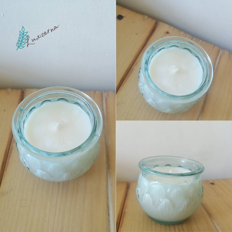 100ml Unscented Pure Organic Soy Candles - Luxzerna Candles & Wax Melts PH
