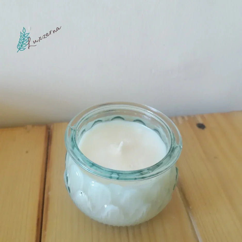 100ml Unscented Pure Organic Soy Candles - Luxzerna Candles & Wax Melts PH