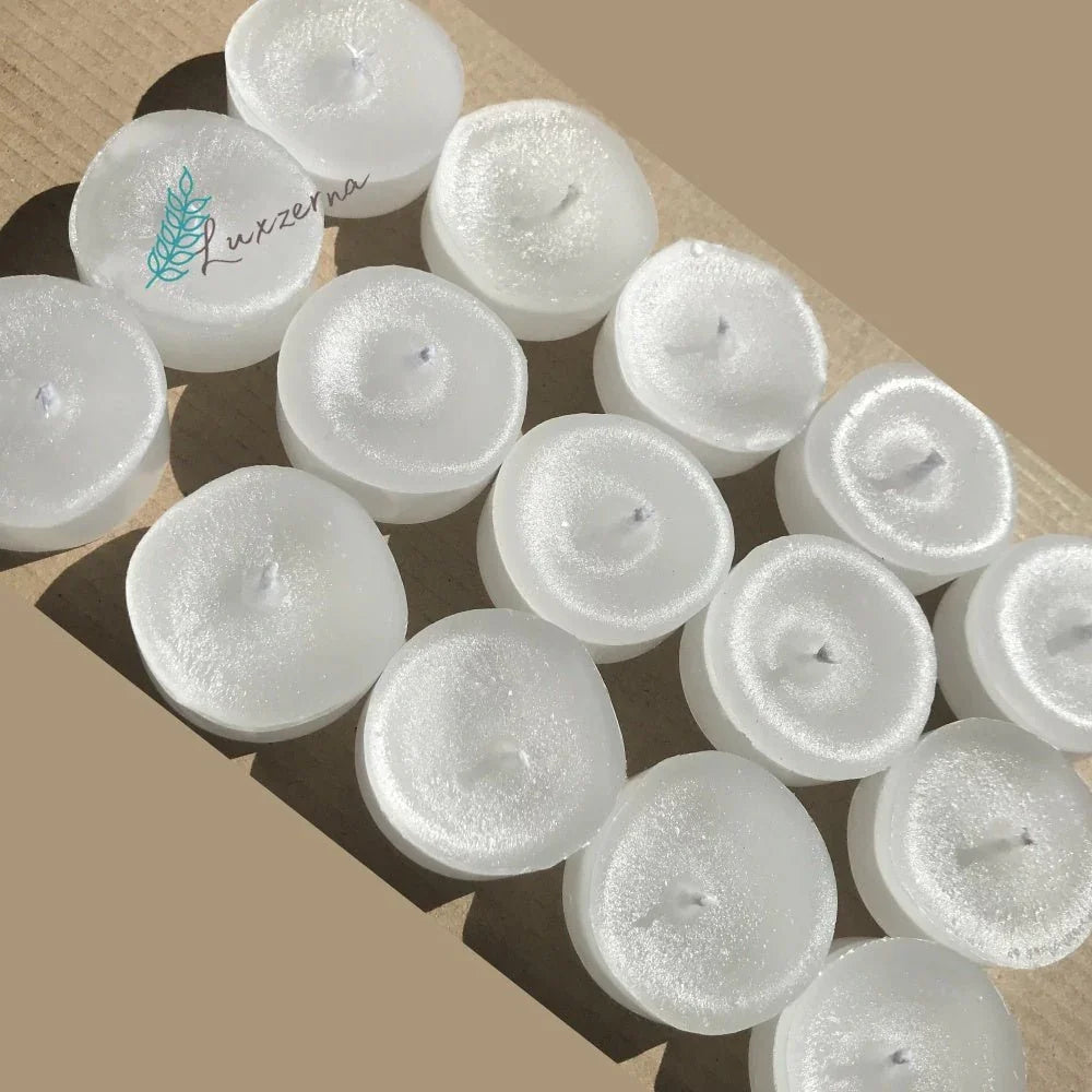 15pcs Refill Paraffin Tealight (No Aluminum Tin Can) - Luxzerna Candles & Wax Melts PH