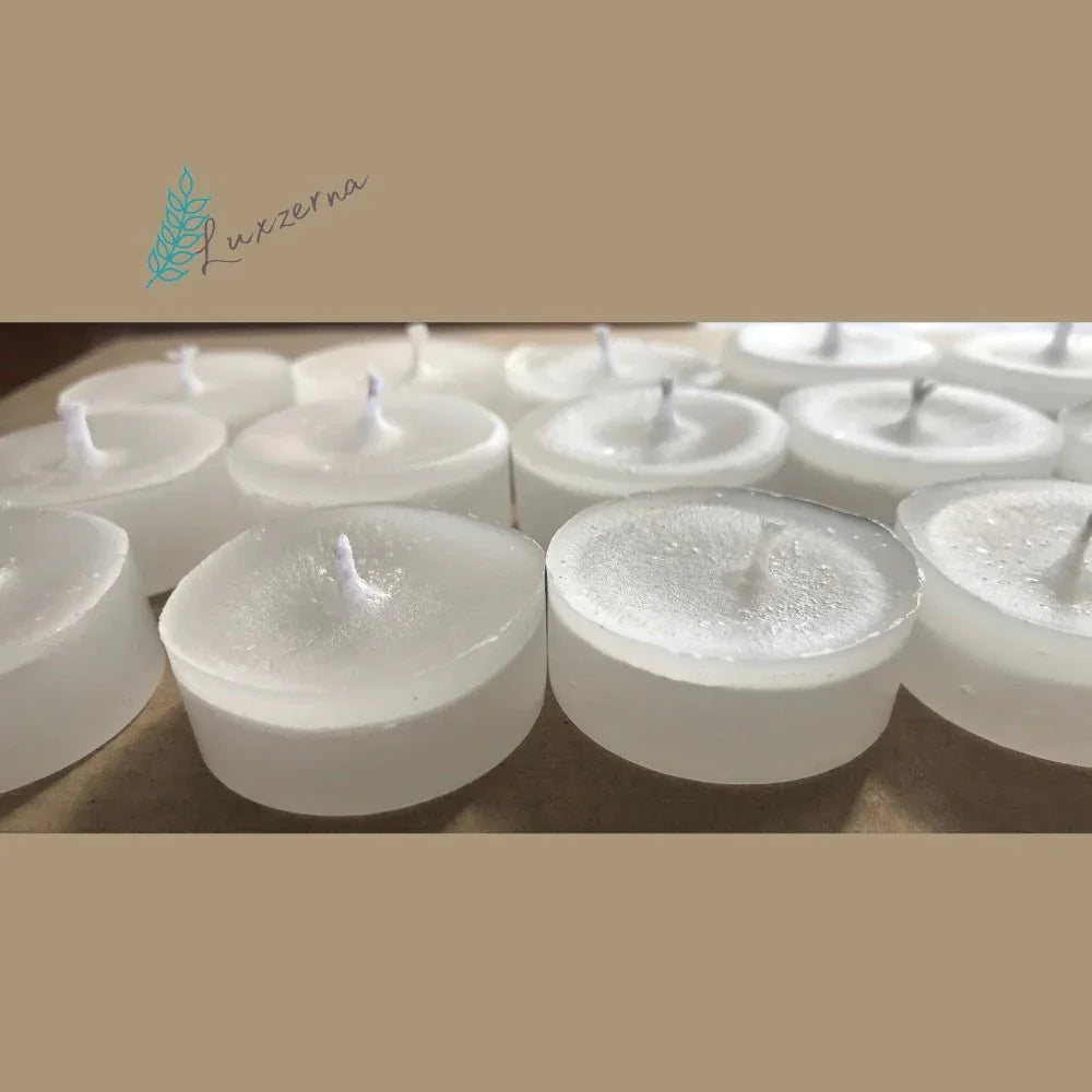 15pcs Refill Paraffin Tealight (No Aluminum Tin Can) - Luxzerna Candles & Wax Melts PH