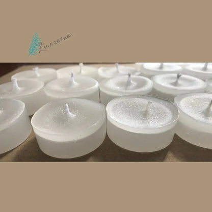 15pcs Refill Paraffin Tealight (No Aluminum Tin Can) - Luxzerna Candles & Wax Melts PH