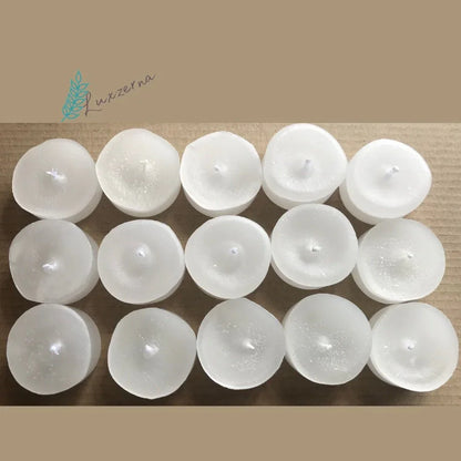 15pcs Refill Paraffin Tealight (No Aluminum Tin Can) - Luxzerna Candles & Wax Melts PH