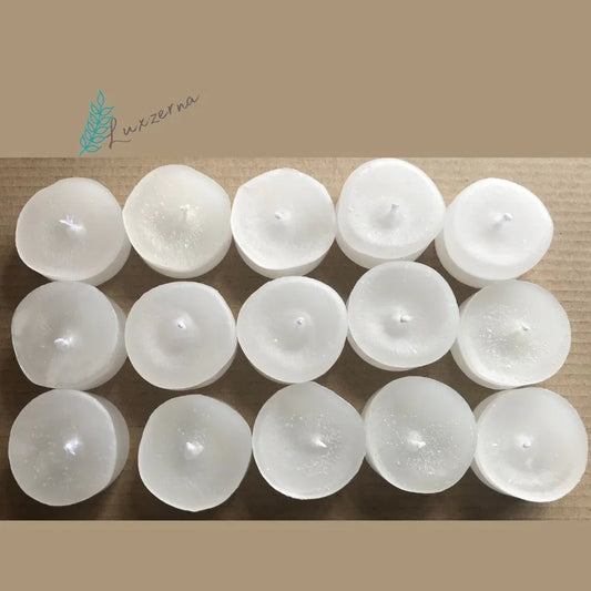 15pcs Refill Paraffin Tealight (No Aluminum Tin Can) - Luxzerna Candles & Wax Melts PH