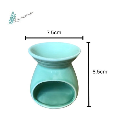 30g Wax Melts with Light Green Pastel Ceramic Burner & Candle Holder Plate w/ FREE TEALIGHT - Luxzerna Candles & Wax Melts PH