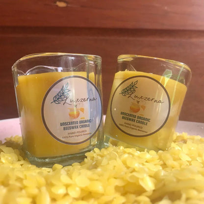 3oz Pure Organic Beeswax Candle by Luxzerna - Luxzerna Candles & Wax Melts PH