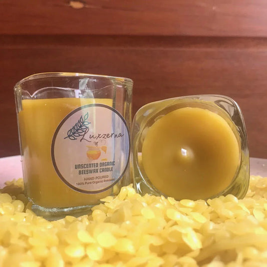 3oz Pure Organic Beeswax Candle by Luxzerna - Luxzerna Candles & Wax Melts PH