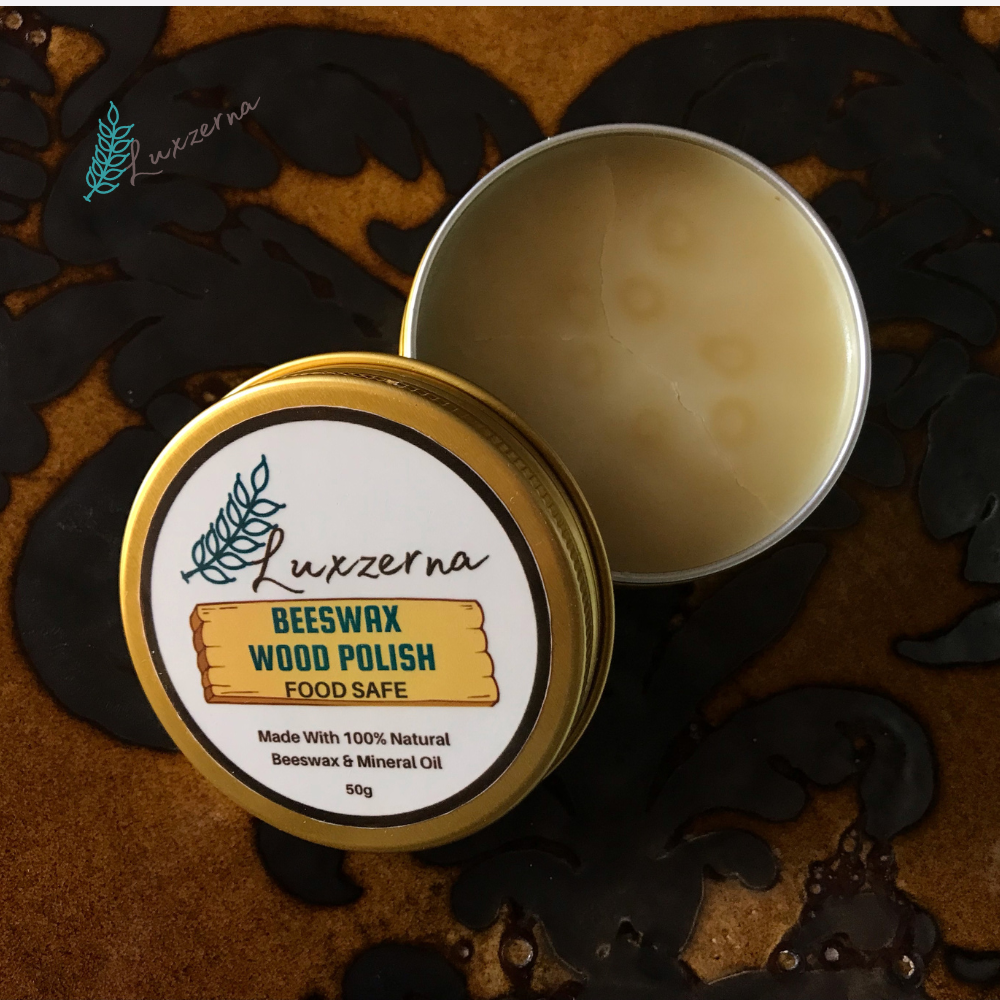 50g Luxzerna Beeswax Food Safe Wood Polish - Luxzerna Candles & Wax Melts PH