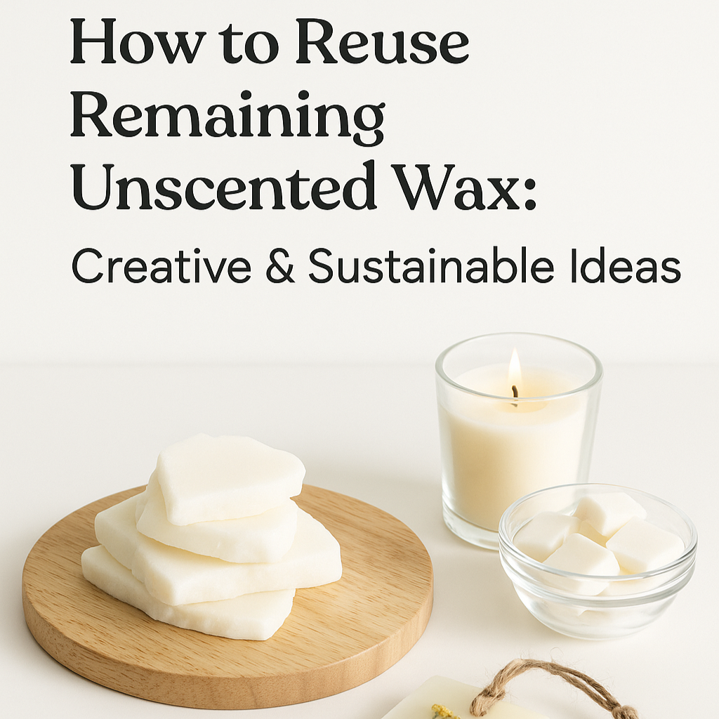 If you're a candle lover, you've probably encountered this: a small amount of unscented wax left at the bottom of your jar or melter. Instead of throwing it away, why not reuse it? Whether you're into DIY projects or just want to make the most out of every gram, reusing wax is a cost-effective and eco-friendly way to reduce waste.