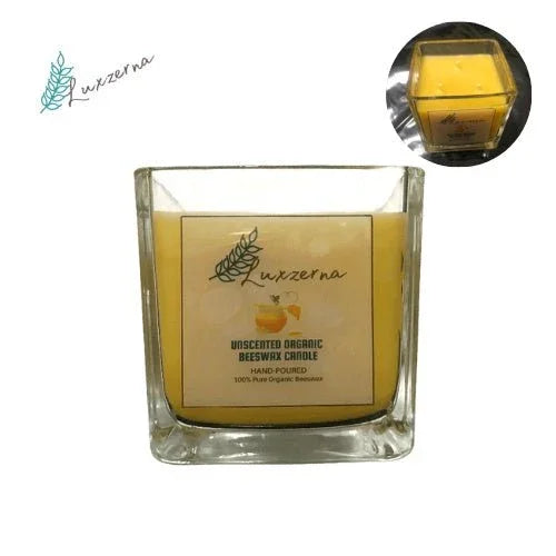 Luxzerna 3 Wick Pure Organic Beeswax Candle - Luxzerna Candles & Wax Melts PH