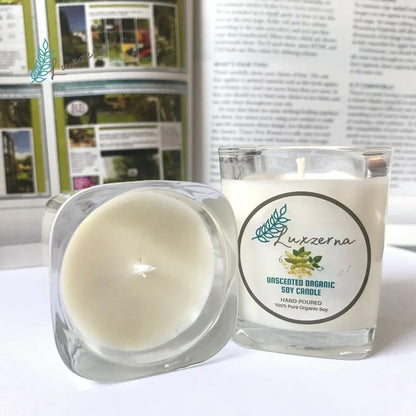 Unscented Soy Candle 50g - Pure Natural Organic - Luxzerna Candles & Wax Melts PH