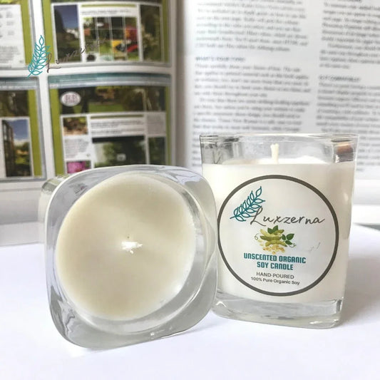 Unscented Soy Candle 50g - Pure Natural Organic - Luxzerna Candles & Wax Melts PH